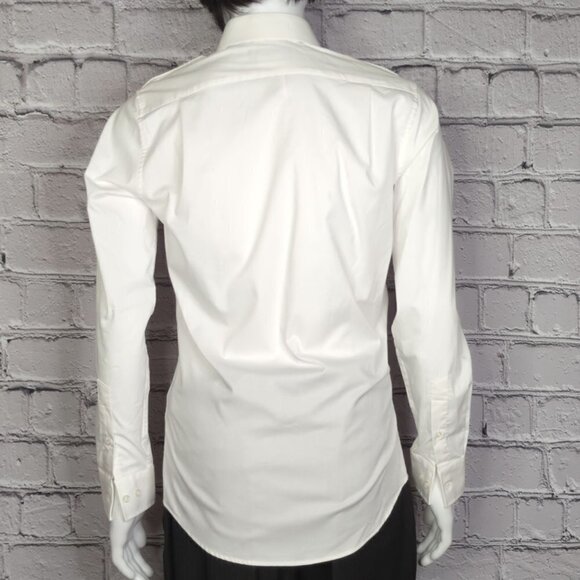 Alaska Airlines by Luly Yang White Long Sleeve Uniform Shirt, Mens Small - Picture 4 of 9